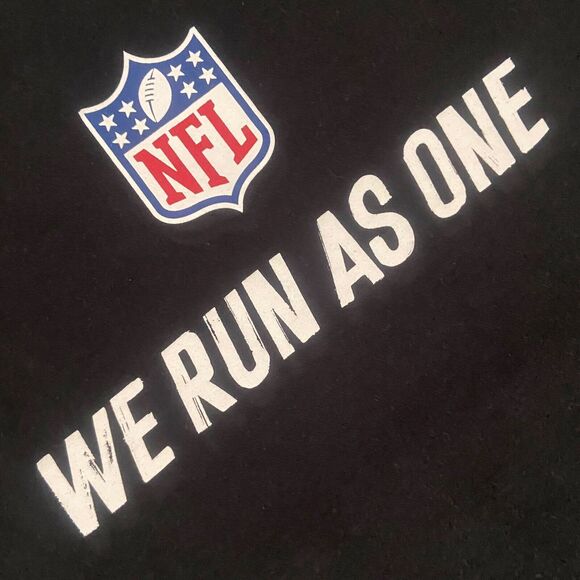 Mitchell & Ness NFL Black Pullover Hoodie Men's Size L Long Sleeve WE RUN AS ONE - Picture 6 of 11